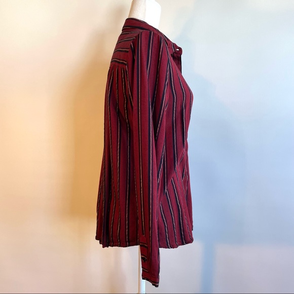 MKT Studios Button Down Red Stripe Top - Picture 8 of 8